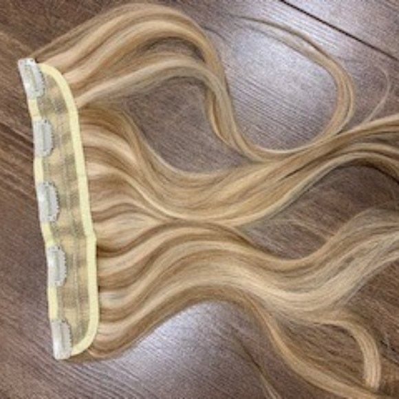 8 Pcs Double Weft Straight Clip In Remy Hair Extensions #18/613 - Picture 3 of 6